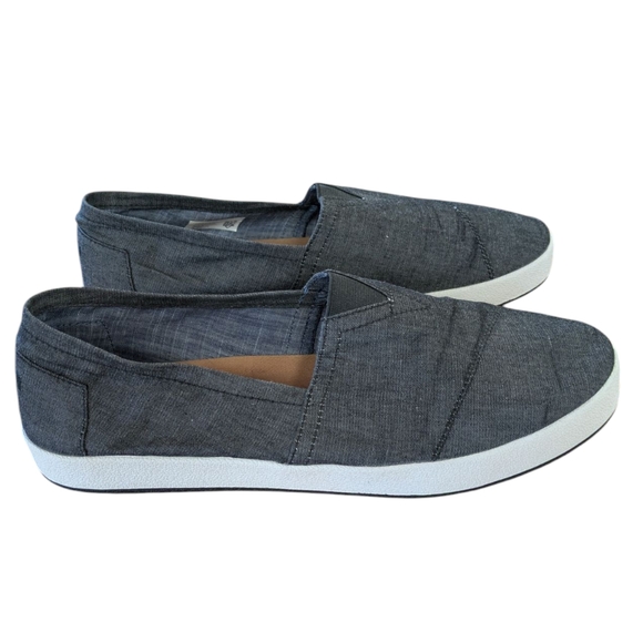 Toms Avalon Chambray Slip On Shoes Mens Size 11.5 - Picture 2 of 10